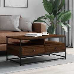 vidaXL Tavolino Salotto Rovere Marrone 100x51x45cm Legno Multistrato