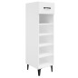 Scarpiera Bianco Lucido 30x35x105 cm in Legno Multistrato Scarpiera Bianco Lucido 30x35x105 cm in Legno Multistrato