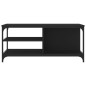 vidaXL Tavolino da Salotto Nero 100x50x45 cm in Legno Multistrato