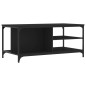 vidaXL Tavolino da Salotto Nero 100x50x45 cm in Legno Multistrato