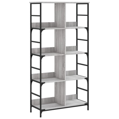vidaXL Libreria Grigio Sonoma 78,5x33x153 cm in Legno Multistrato