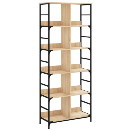 vidaXL Libreria Rovere Sonoma 78,5x33x188,5 cm in Legno Multistrato