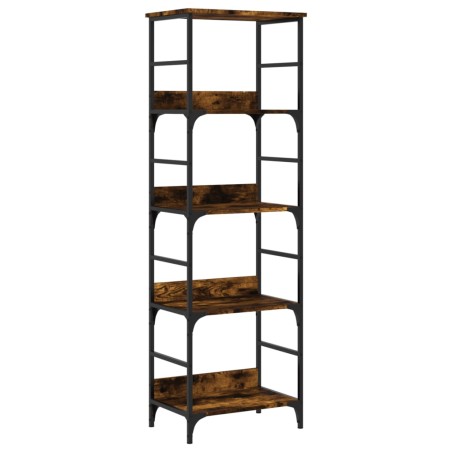 vidaXL Libreria Rovere Fumo 50x33x153 cm in Legno Multistrato