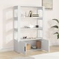 Credenza Bianca 80x30x119,5 cm in Legno Multistrato Credenza Bianca 80x30x119,5 cm in Legno Multistrato