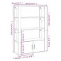 Credenza Bianca 80x30x119,5 cm in Legno Multistrato Credenza Bianca 80x30x119,5 cm in Legno Multistrato