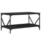 vidaXL Tavolino da Salotto Nero 90x50x45 cm in Legno Multistrato