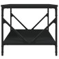 vidaXL Tavolino da Salotto Nero 90x50x45 cm in Legno Multistrato