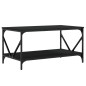 vidaXL Tavolino da Salotto Nero 90x50x45 cm in Legno Multistrato