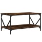 vidaXL Tavolino da Salotto Rovere Fumo 90x50x45cm in Legno Multistrato