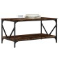 vidaXL Tavolino da Salotto Rovere Fumo 90x50x45cm in Legno Multistrato
