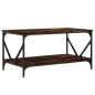 vidaXL Tavolino da Salotto Rovere Fumo 90x50x45cm in Legno Multistrato