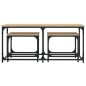 vidaXL Tavolini Impilabili 3 pz Rovere Sonoma in Legno Multistrato vidaXL Tavolini Impilabili 3 pz Rovere Sonoma in Legno Multistrato