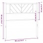 vidaXL Testiera in Metallo Bianco 75 cm vidaXL Testiera in Metallo Bianco 75 cm