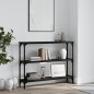 vidaXL Tavolino Consolle Nero 100x22,5x75 cm in Legno Multistrato vidaXL Tavolino Consolle Nero 100x22,5x75 cm in Legno Multistrato