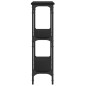 vidaXL Tavolino Consolle Nero 100x22,5x75 cm in Legno Multistrato vidaXL Tavolino Consolle Nero 100x22,5x75 cm in Legno Multistrato