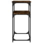vidaXL Tavolino Consolle Rovere Fumo 100x35,5x75 cm Legno Multistrato vidaXL Tavolino Consolle Rovere Fumo 100x35,5x75 cm Legno Multistrato