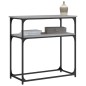 vidaXL Tavolino Consolle Grigio Sonoma 75x35,5x75 cm Legno Multistrato vidaXL Tavolino Consolle Grigio Sonoma 75x35,5x75 cm Legno Multistrato