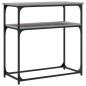 vidaXL Tavolino Consolle Grigio Sonoma 75x35,5x75 cm Legno Multistrato vidaXL Tavolino Consolle Grigio Sonoma 75x35,5x75 cm Legno Multistrato