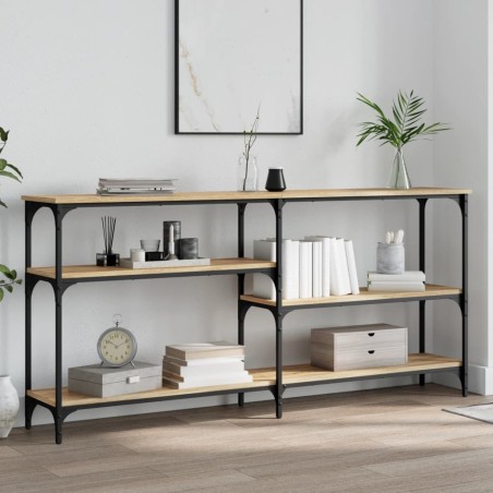 vidaXL Tavolo Consolle Rovere Sonoma 160x29x75 cm in Legno Multistrato