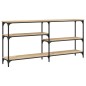 vidaXL Tavolo Consolle Rovere Sonoma 160x29x75 cm in Legno Multistrato