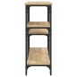 vidaXL Tavolo Consolle Rovere Sonoma 160x29x75 cm in Legno Multistrato