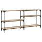 vidaXL Tavolo Consolle Rovere Sonoma 160x29x75 cm in Legno Multistrato