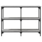 vidaXL Tavolo Consolle Grigio Sonoma 100x29x75 cm in Legno Multistrato vidaXL Tavolo Consolle Grigio Sonoma 100x29x75 cm in Legno Multistrato