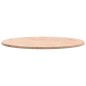 vidaXL Piano per Tavolo Ø60x1,5 cm Rotondo in Legno Massello di Faggio