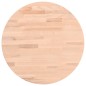 vidaXL Piano per Tavolo Ø40x4 cm Rotondo in Legno Massello di Faggio vidaXL Piano per Tavolo Ø40x4 cm Rotondo in Legno Massello di Faggio