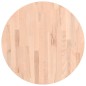vidaXL Piano per Tavolo Ø60x4 cm Rotondo in Legno Massello di Faggio vidaXL Piano per Tavolo Ø60x4 cm Rotondo in Legno Massello di Faggio
