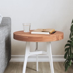 vidaXL Piano per Tavolo Ø40x4 cm Rotondo in Legno Massello di Faggio