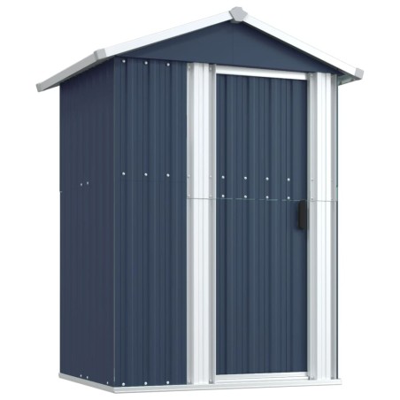 vidaXL Capanno da Giardino Antracite 126x97,5x177cm in Acciaio Zincato