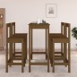 Set da Bar 5 pz Miele in Legno Massello di Pino Set da Bar 5 pz Miele in Legno Massello di Pino