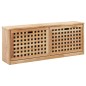 vidaXL Panca con Scarpiera 94x20x38 cm in Legno Massello di Noce vidaXL Panca con Scarpiera 94x20x38 cm in Legno Massello di Noce