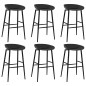 vidaXL Set da Bar 7 pz Nero vidaXL Set da Bar 7 pz Nero