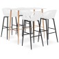 vidaXL Set da Bar 5 pz Bianco vidaXL Set da Bar 5 pz Bianco