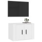 vidaXL Mobile Porta TV a Parete Bianco 57x34,5x40 cm vidaXL Mobile Porta TV a Parete Bianco 57x34,5x40 cm