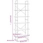 vidaXL Scaffale Alto Grigio Sonoma 80x30x210 cm in Legno Multistrato vidaXL Scaffale Alto Grigio Sonoma 80x30x210 cm in Legno Multistrato
