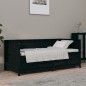 vidaXL Dormeuse Nera 75x190 cm in Legno Massello di Pino vidaXL Dormeuse Nera 75x190 cm in Legno Massello di Pino