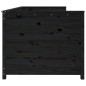 vidaXL Dormeuse Nera 75x190 cm in Legno Massello di Pino vidaXL Dormeuse Nera 75x190 cm in Legno Massello di Pino