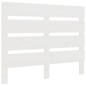 vidaXL Testiera per Letto Bianca 100x3x80 cm in Legno Massello di Pino
