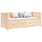 vidaXL Dormeuse 90x200 cm in Legno Massello di Pino vidaXL Dormeuse 90x200 cm in Legno Massello di Pino