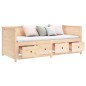 vidaXL Dormeuse 90x200 cm in Legno Massello di Pino vidaXL Dormeuse 90x200 cm in Legno Massello di Pino