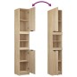 Mobile da Bagno Rovere Sonoma 32x34x188,5 cm Legno Multistrato Mobile da Bagno Rovere Sonoma 32x34x188,5 cm Legno Multistrato