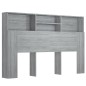Testiera con Scomparti Grigio Sonoma 160x19x103,5 cm Testiera con Scomparti Grigio Sonoma 160x19x103,5 cm