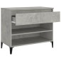 Scarpiera Grigio Cemento 70x36x60 cm in Legno Multistrato Scarpiera Grigio Cemento 70x36x60 cm in Legno Multistrato
