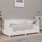 vidaXL Dormeuse Bianca 75x190 cm in Legno Massello di Pino vidaXL Dormeuse Bianca 75x190 cm in Legno Massello di Pino