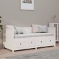 vidaXL Dormeuse Bianca 75x190 cm in Legno Massello di Pino vidaXL Dormeuse Bianca 75x190 cm in Legno Massello di Pino