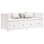vidaXL Dormeuse Bianca 75x190 cm in Legno Massello di Pino vidaXL Dormeuse Bianca 75x190 cm in Legno Massello di Pino