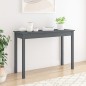 Tavolo Consolle Grigio 110x40x75 cm in Legno Massello di Pino Tavolo Consolle Grigio 110x40x75 cm in Legno Massello di Pino